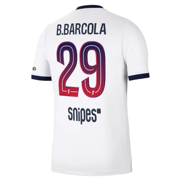 Levné Mužský Fotbalový Dres Paris Saint-Germain Bradley Barcola 29 Venkovní 2026-27