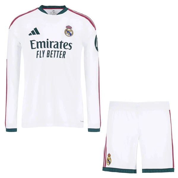 Levné Dětský Fotbalový Dres Real Madrid Domácí 2026-27 Dlouhý Rukáv Levné Dětský Fotbalový Dres Real Madrid Domácí 2026-27 Dlouhý Rukáv