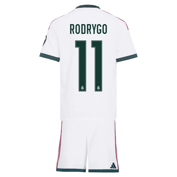 Levné Dětský Fotbalový Dres Real Madrid Rodrygo 11 Domácí 2026-27 Levné Dětský Fotbalový Dres Real Madrid Rodrygo 11 Domácí 2026-27