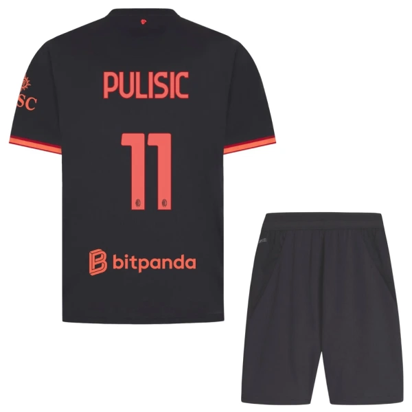 Levné Dětský Fotbalový Dres AC Milán Pulisic 11 Alternativní 2026-27