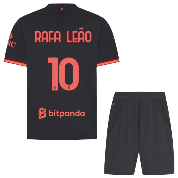 Levné Dětský Fotbalový Dres AC Milán Rafael Leao 10 Alternativní 2026-27 Levné Dětský Fotbalový Dres AC Milán Rafael Leao 10 Alternativní 2026-27