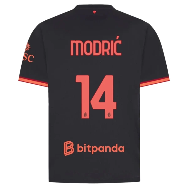Levné Mužský Fotbalový Dres AC Milán Modrić 14 Alternativní 2026-27 Levné Mužský Fotbalový Dres AC Milán Modrić 14 Alternativní 2026-27