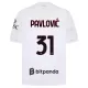 Levné Mužský Fotbalový Dres AC Milán Pavlovic 31 Venkovní 2026-27 Levné Mužský Fotbalový Dres AC Milán Pavlovic 31 Venkovní 2026-27