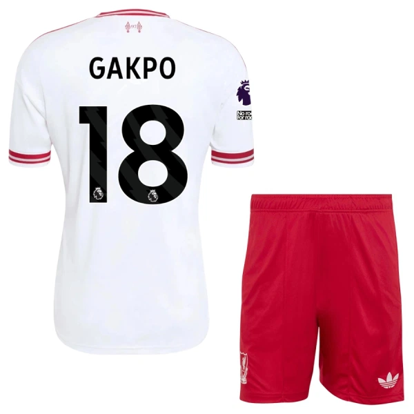 Levné Dětský Fotbalový Dres Liverpool Gakpo 18 Venkovní 2026-27 Levné Dětský Fotbalový Dres Liverpool Gakpo 18 Venkovní 2026-27