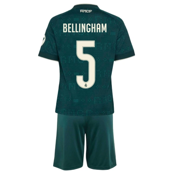 Levné Dětský Fotbalový Dres Real Madrid Bellingham 5 Venkovní 2026-27
