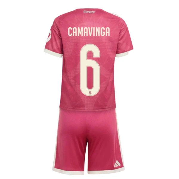 Levné Dětský Fotbalový Dres Real Madrid Camavinga 6 Alternativní 2026-27 Levné Dětský Fotbalový Dres Real Madrid Camavinga 6 Alternativní 2026-27