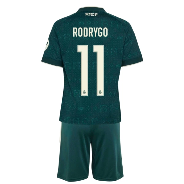 Levné Dětský Fotbalový Dres Real Madrid Rodrygo 11 Venkovní 2026-27 Levné Dětský Fotbalový Dres Real Madrid Rodrygo 11 Venkovní 2026-27