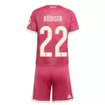 Levné Dětský Fotbalový Dres Real Madrid Rudiger 22 Alternativní 2026-27