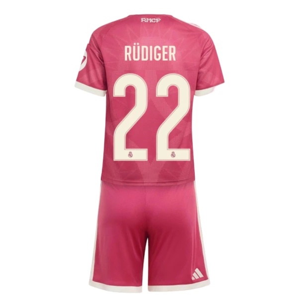 Levné Dětský Fotbalový Dres Real Madrid Rudiger 22 Alternativní 2026-27 Levné Dětský Fotbalový Dres Real Madrid Rudiger 22 Alternativní 2026-27