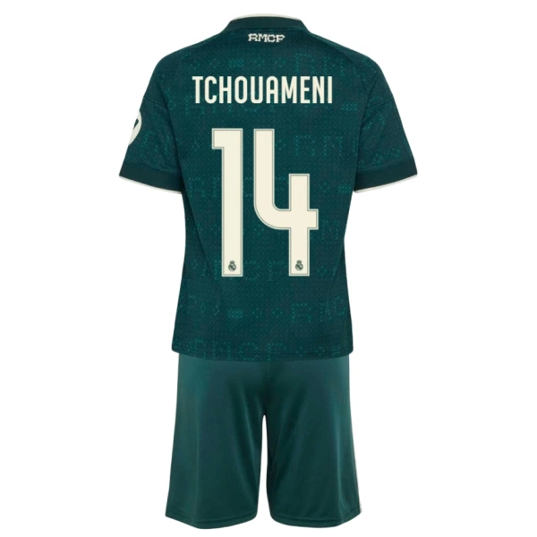 Levné Dětský Fotbalový Dres Real Madrid Tchouameni 14 Venkovní 2026-27