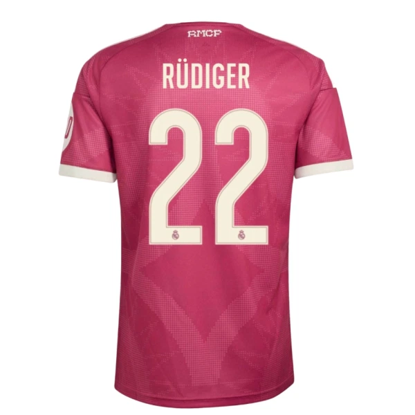 Levné Mužský Fotbalový Dres Real Madrid Rudiger 22 Alternativní 2026-27 Levné Mužský Fotbalový Dres Real Madrid Rudiger 22 Alternativní 2026-27