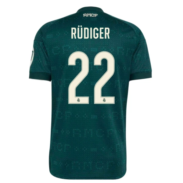 Levné Mužský Fotbalový Dres Real Madrid Rudiger 22 Venkovní 2026-27 Levné Mužský Fotbalový Dres Real Madrid Rudiger 22 Venkovní 2026-27
