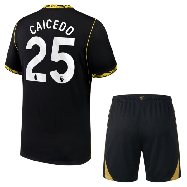 Levné Dětský Fotbalový Dres Chelsea Caicedo 25 Venkovní 2026-27