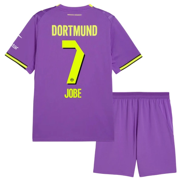 Levné Dětský Fotbalový Dres Borussia Dortmund Jobe 7 Alternativní 2026-27 Levné Dětský Fotbalový Dres Borussia Dortmund Jobe 7 Alternativní 2026-27