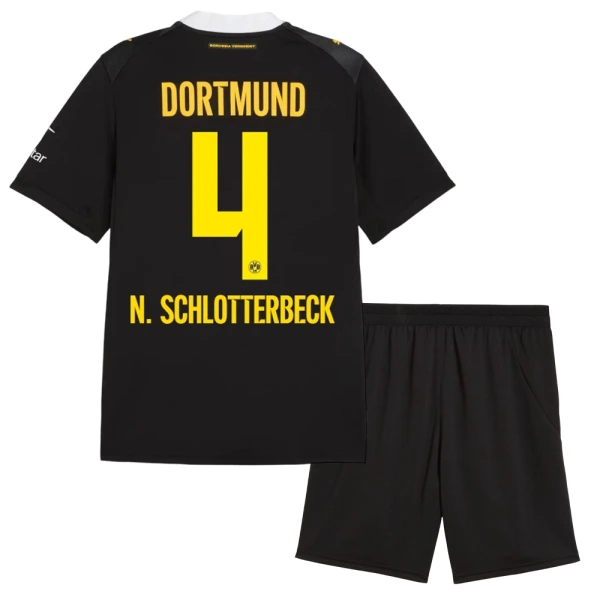 Levné Dětský Fotbalový Dres Borussia Dortmund N. Schlotterbeck 4 Venkovní 2026-27