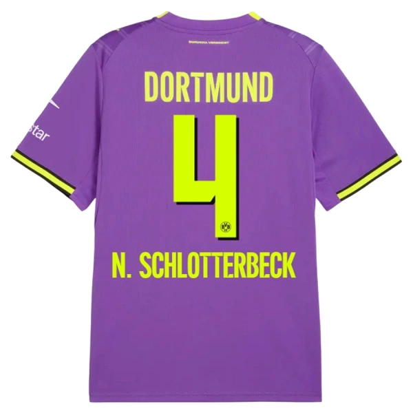 Levné Mužský Fotbalový Dres Borussia Dortmund N. Schlotterbeck 4 Alternativní 2026-27 Levné Mužský Fotbalový Dres Borussia Dortmund N. Schlotterbeck 4 Alternativní 2026-27