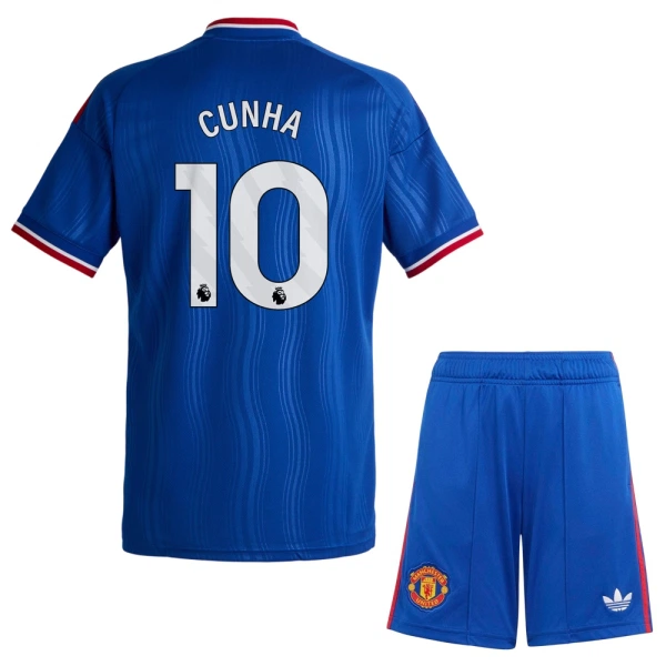 Levné Dětský Fotbalový Dres Manchester United Cunha 10 Venkovní 2026-27