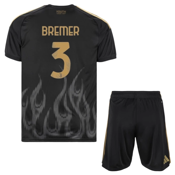 Levné Dětský Fotbalový Dres Juventus Bremer 3 Alternativní 2026-27
