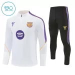 Levné Dětský Barcelona Tréninkové teplákové soupravy Čtvrt-Zip 2026-27 Bílá