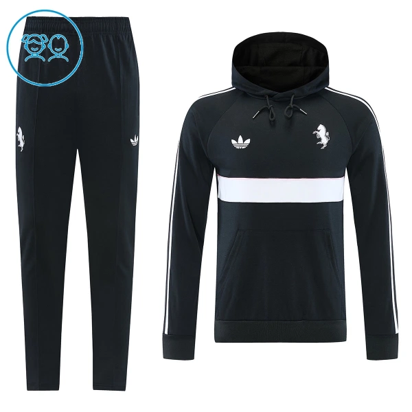 Levné Dětský Juventus Hoodie Tréninkové teplákové soupravy 2026-27 Černá Levné Dětský Juventus Hoodie Tréninkové teplákové soupravy 2026-27 Černá