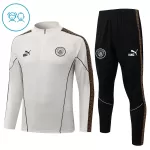 Levné Dětský Manchester City Tréninkové teplákové soupravy Čtvrt-Zip 2026-27 Šedá