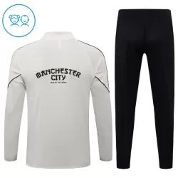 Levné Dětský Manchester City Tréninkové teplákové soupravy Čtvrt-Zip 2026-27 Šedá