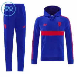 Levné Dětský Manchester United Hoodie Tréninkové teplákové soupravy 2026-27 Modrá