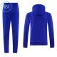 Levné Dětský Manchester United Hoodie Tréninkové teplákové soupravy 2026-27 Modrá