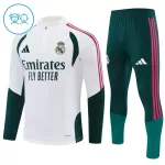 Levné Dětský Real Madrid Tréninkové teplákové soupravy Čtvrt-Zip 2026-27 Bílá