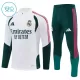 Levné Dětský Real Madrid Tréninkové teplákové soupravy Čtvrt-Zip 2026-27 Bílá Levné Dětský Real Madrid Tréninkové teplákové soupravy Čtvrt-Zip 2026-27 Bílá