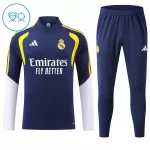 Levné Dětský Real Madrid Tréninkové teplákové soupravy Čtvrt-Zip 2026-27 Modrá