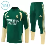 Levné Dětský Real Madrid Tréninkové teplákové soupravy Čtvrt-Zip 2026-27 Zelená