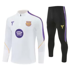 Levné Mužský Barcelona Tréninkové teplákové soupravy Čtvrt-Zip 2026-27 Bílá Levné Mužský Barcelona Tréninkové teplákové soupravy Čtvrt-Zip 2026-27 Bílá