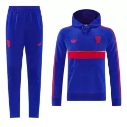 Levné Mužský Manchester United Hoodie Tréninkové teplákové soupravy 2026-27 Modrá