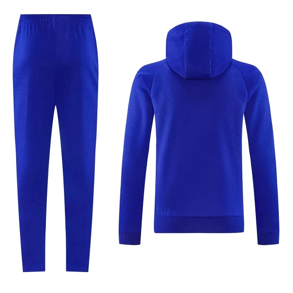 Levné Mužský Manchester United Hoodie Tréninkové teplákové soupravy 2026-27 Modrá