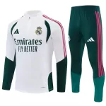 Levné Mužský Real Madrid Tréninkové teplákové soupravy Čtvrt-Zip 2026-27 Bílá