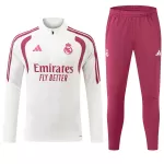 Levné Mužský Real Madrid Tréninkové teplákové soupravy Čtvrt-Zip 2026-27 Bílá