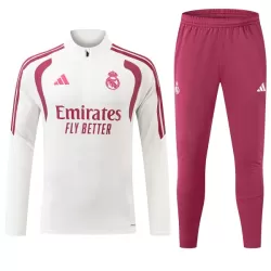 Levné Mužský Real Madrid Tréninkové teplákové soupravy Čtvrt-Zip 2026-27 Bílá