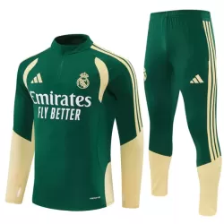 Levné Mužský Real Madrid Tréninkové teplákové soupravy Čtvrt-Zip 2026-27 Zelená