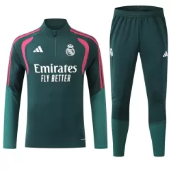 Levné Mužský Real Madrid Tréninkové teplákové soupravy Čtvrt-Zip 2026-27 Zelená