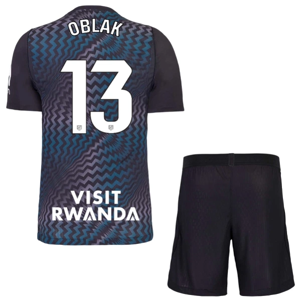 Levné Dětský Fotbalový Dres Atlético Madrid Oblak 13 Brankářské 2026-27 Černá Levné Dětský Fotbalový Dres Atlético Madrid Oblak 13 Brankářské 2026-27 Černá