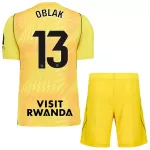 Levné Dětský Fotbalový Dres Atlético Madrid Oblak 13 Brankářské 2026-27 Žlutá
