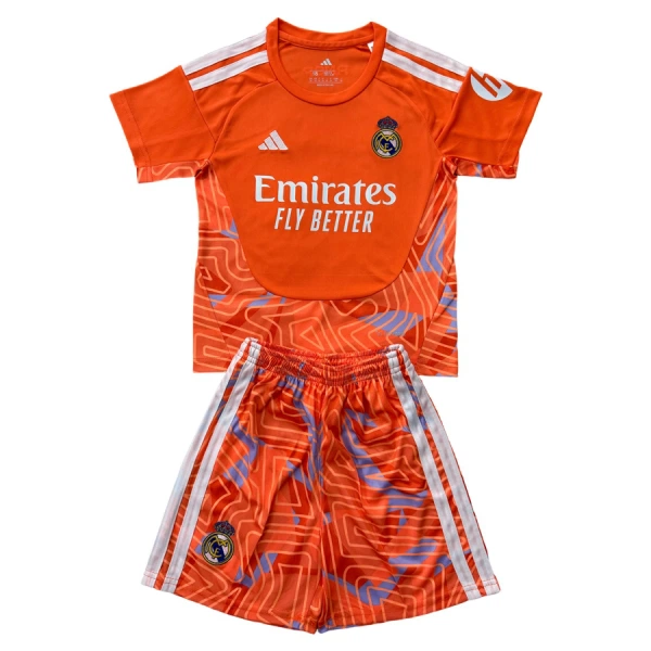 Levné Dětský Fotbalový Dres Real Madrid Brankářské 2026-27 Oranžový Levné Dětský Fotbalový Dres Real Madrid Brankářské 2026-27 Oranžový