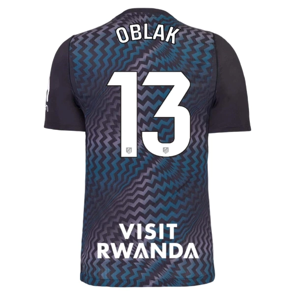 Levné Mužský Fotbalový Dres Atlético Madrid Oblak 13 Brankářské 2026-27 Černá