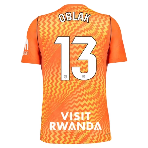 Levné Mužský Fotbalový Dres Atlético Madrid Oblak 13 Brankářské 2026-27 Oranžový Levné Mužský Fotbalový Dres Atlético Madrid Oblak 13 Brankářské 2026-27 Oranžový