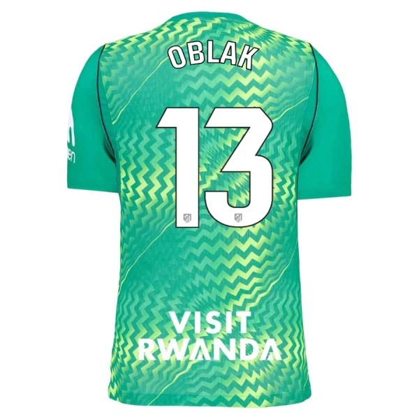 Levné Mužský Fotbalový Dres Atlético Madrid Oblak 13 Brankářské 2026-27 Zelená