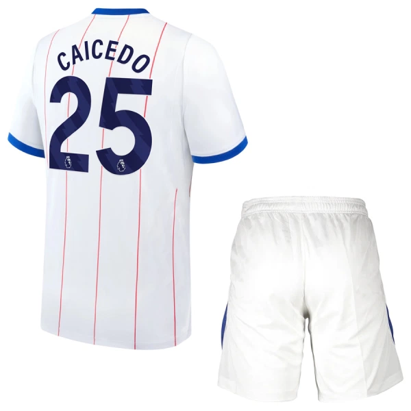 Levné Dětský Fotbalový Dres Chelsea Caicedo 25 Alternativní 2026-27 Levné Dětský Fotbalový Dres Chelsea Caicedo 25 Alternativní 2026-27