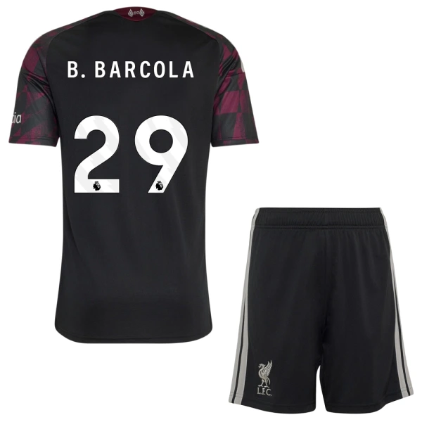 Levné Dětský Fotbalový Dres Liverpool B. Barcola 29 Alternativní 2026-27