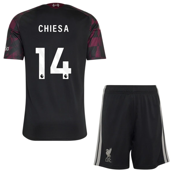Levné Dětský Fotbalový Dres Liverpool Chiesa 14 Alternativní 2026-27