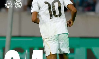 Mbappé vstřelil dva góly při svém debutu za Real Madrid v dresu s číslem 10.